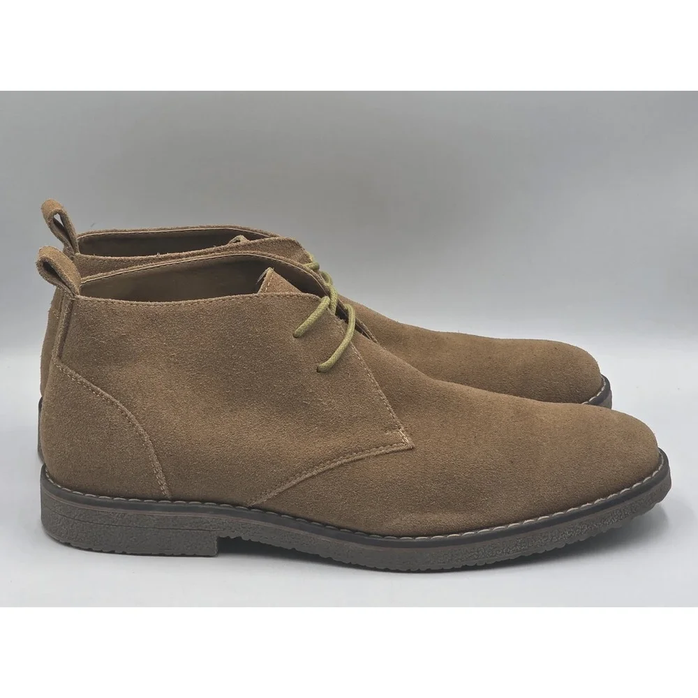 GH Bass Pearce Mens 11 D Tan Suede Leather Chukka Desert Boots Brown